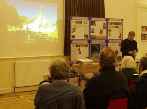 East Church slides and interpretive boards at the Cromarty History Society